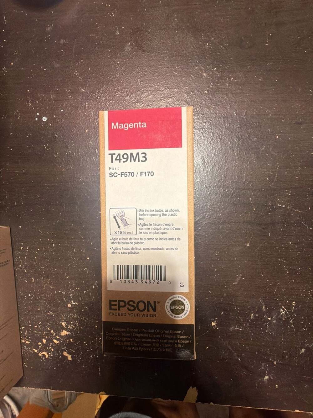 Epson T49M3 Magenta Ink Bottle 140ml For SC-F570 / F170